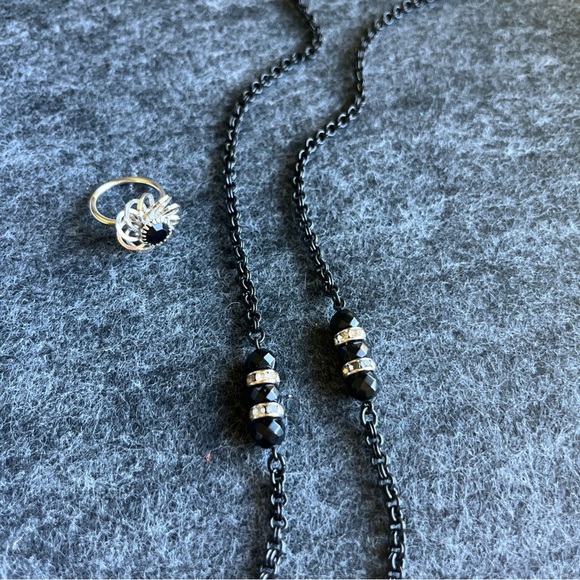 Vintage Sarah Coventry Mystic Lady Necklace And Ring - Picture 2 of 10